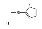 (1-trimethylsilylcyclopenta-2,4-dien-1-yl)thallium结构式