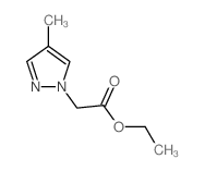 Ethyl (4-methyl-1H-pyrazol-1-yl)acetate structure