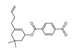 3-(3-butenyl)-5,5-dimethyl-2-cyclohexenyl p-nitrobenzoate结构式