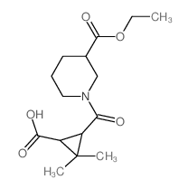 3-{[3-(乙氧羰基)哌啶-1-基]羰基}-2,2-二甲基环丙烷甲酸图片