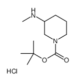 tert-Butyl 3-(methylamino)piperidine-1-carboxylate hydrochloride Structure