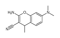 2-amino-7-(dimethylamino)-4-methyl-4H-chromene-3-carbonitrile Structure
