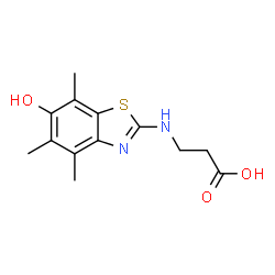 -bta--Alanine,N-(6-hydroxy-4,5,7-trimethyl-2-benzothiazolyl)- Structure