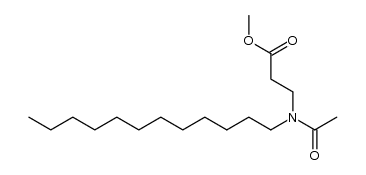 methyl 3-(N-dodecylacetamido)propanoate Structure