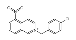 2-(4-chlorobenzyl)-5-nitroisoquinolin-2-ium Structure