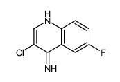 4-Amino-3-chloro-6-fluoroquinoline结构式