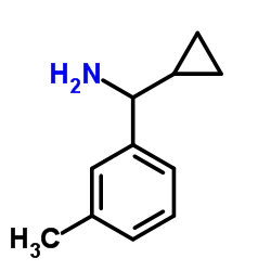 1-Cyclopropyl-1-(3-methylphenyl)methanamine Structure