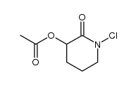 1-chloro-2-oxopiperidin-3-yl acetate结构式