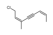 1-chloro-3-methyl-2(Z),6(Z)-octadien-4-yne Structure