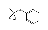 (1-iodo-cycloprop-1-yl)phenylsulfide结构式