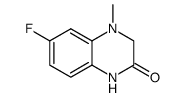 6-fluoro-4-methyl-3,4-dihydroquinoxalin-2(1H)-one结构式