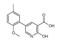 5-(2-methoxy-5-methylphenyl)-2-oxo-1H-pyridine-3-carboxylic acid Structure