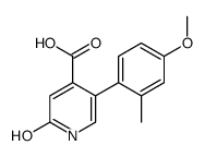 5-(4-methoxy-2-methylphenyl)-2-oxo-1H-pyridine-4-carboxylic acid结构式