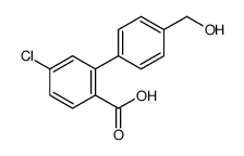 4-chloro-2-[4-(hydroxymethyl)phenyl]benzoic acid Structure