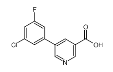 5-(3-chloro-5-fluorophenyl)pyridine-3-carboxylic acid结构式