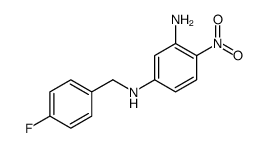 N1-(4-FLUOROBENZYL)-4-NITROBENZENE-1,3-DIAMINE Structure