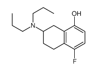 7-(dipropylamino)-4-fluoro-5,6,7,8-tetrahydronaphthalen-1-ol结构式