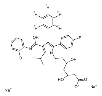 2-Hydroxy Atorvastatin-d5 disodium Structure