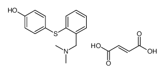 (E)-but-2-enedioic acid,4-[2-[(dimethylamino)methyl]phenyl]sulfanylphenol结构式