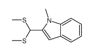 2-[bis(methylsulfanyl)methyl]-1-methylindole结构式