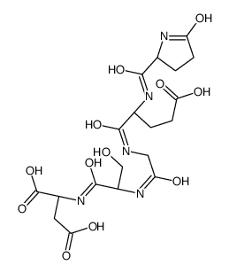 pyro-glutamyl-glutamyl-glycyl-seryl-aspartic acid structure