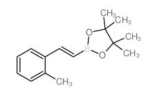 4,4,5,5-tetramethyl-2-[(E)-2-(2-methylphenyl)ethenyl]-1,3,2-dioxaborolane structure