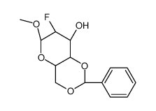 METHYL-4,6-O-BENZYLIDENE-2-DEOXY-2-FLUORO-BETA-D-MANNOPYRANOSIDE结构式