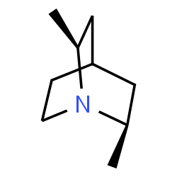 (1α,2α,4α,6α)-2,6-Dimethyl-1-azabicyclo[2.2.2]octane structure