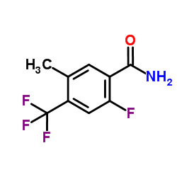 2-Fluoro-5-methyl-4-(trifluoromethyl)benzamide结构式