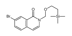 7-Bromo-2-{[2-(trimethylsilyl)ethoxy]methyl}-1(2H)-isoquinolinone Structure