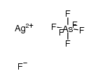 silver(II) fluoride hexafluoroarsenate(V)结构式