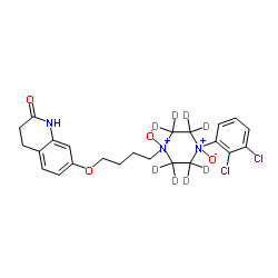 Aripiprazole-d8 N,N-Dioxide结构式