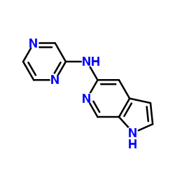 N-(2-Pyrazinyl)-1H-pyrrolo[2,3-c]pyridin-5-amine结构式