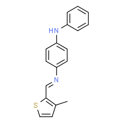 N-[(3-methyl-2-thienyl)methylene]-N'-phenyl-1,4-benzenediamine structure
