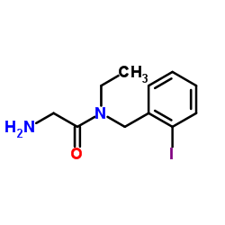 N-Ethyl-N-(2-iodobenzyl)glycinamide结构式