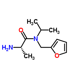 N-(2-Furylmethyl)-N-isopropyl-L-alaninamide结构式