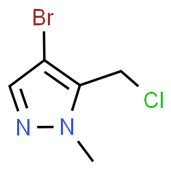 4-Bromo-5-(chloromethyl)-1-methyl-1H-pyrazole Structure