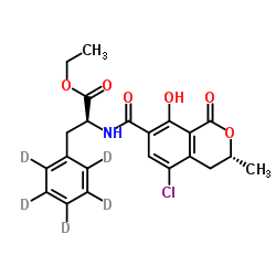 Ochratoxin C-d5 Structure