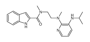 N-methyl-N-[2-[methyl-[3-(propan-2-ylamino)pyridin-2-yl]amino]ethyl]-1H-indole-2-carboxamide Structure