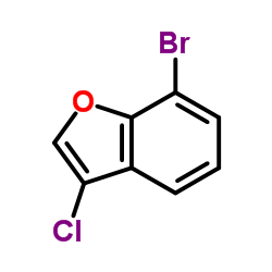 7-bromo-3-chlorobenzofuran structure