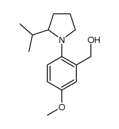 (2-(2-isopropylpyrrolidin-1-yl)-5-methoxyphenyl)methanol Structure