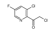 2-chloro-1-(3-chloro-5-fluoropyridin-2-yl)ethanone结构式