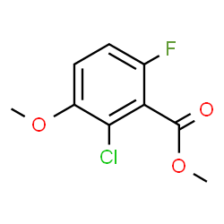 Methyl 2-chloro-6-fluoro-3-methoxybenzoate结构式