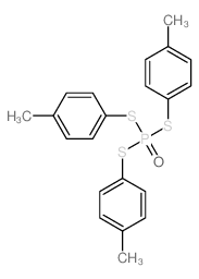 1-bis[(4-methylphenyl)sulfanyl]phosphorylsulfanyl-4-methyl-benzene结构式
