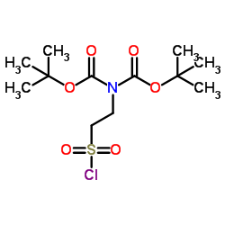 Bis(2-methyl-2-propanyl) [2-(chlorosulfonyl)ethyl]imidodicarbonate Structure