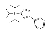 (3-phenylpyrrol-1-yl)-tri(propan-2-yl)silane结构式