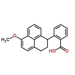 2-(6-Methoxy-2,3-dihydro-1H-phenalen-1-yl)benzoic acid Structure