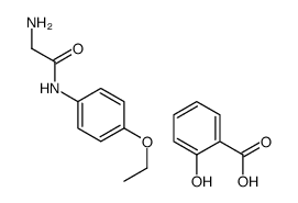 2-amino-N-(4-ethoxyphenyl)acetamide,2-hydroxybenzoic acid结构式