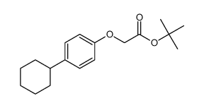 tert-butyl 2-(4-cyclohexylphenoxy)acetate结构式