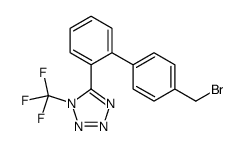 5-[2-[4-(bromomethyl)phenyl]phenyl]-1-(trifluoromethyl)tetrazole结构式
